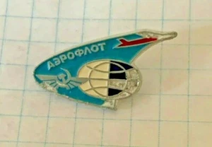 Insignia de pin Aeroflot avión de aviación Airbus vuelo aéreo URSS vintage - Imagen 1 de 3