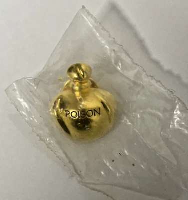 Vintage CHRISTIAN DIOR Tendre Poison Perfume Bottle Gold Plated Pin Signed - Image 1 of 4