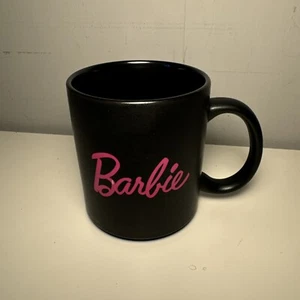 Barbie Typo Mug 2023 Stoneware Coffee Tea Black Pink - Picture 1 of 8