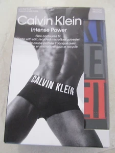 NEW Calvin Klein Intense Power 3 PACK Micro Low Rise Trunks MEN XL Black Multi - Picture 1 of 5