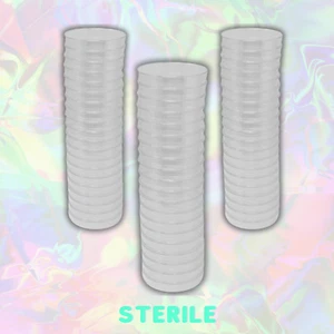 20 x Sterile Disposable Petri Dishes Plastic Triple Vent 90 x 16mm  - UK Seller - Picture 1 of 2