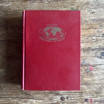 1962 Follett World Wide Dictionary Spanish English Dictionary Hardcover - Image 1 of 4