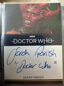 Doctor Who Series 1-4: Sarah Parish as the Empress Inscription Autograph Dr. - Picture 1 of 1