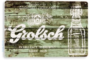 Letrero de hojalata Grolsch Holland bar de cerveza pub cervecería decoración de metal rústico B569 - Imagen 1 de 3