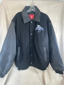 NFL Indianapolis Colts Men's Sz XL Super Bowl XLI Champions Wool Leather Jacket - Picture 1 of 21