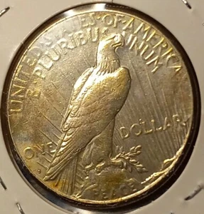 1923 S PEACE SILVER DOLLAR GOLDEN TONE - Picture 1 of 6