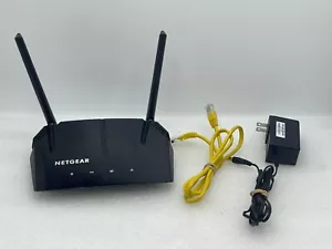 Netgear AC1200 WiFi Router Model R6120 w/ Power Cord & Ethernet Cable - Picture 1 of 10