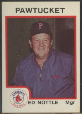 1987 Pro Cards #72 Ed Nottle Pawtucket Red Sox - Image 1 of 2