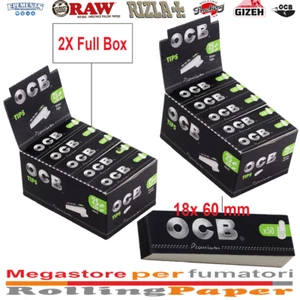 Ocb Premium Filtri Di Carta Perforato na rolkę 2x 25 Scatola 50 Confezi - Zdjęcie 1 z 3