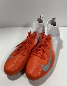 Nike Vapor Untouchable Pro 3 Football Cleats Sz 16 White/Orange 917165-106 - Picture 1 of 9