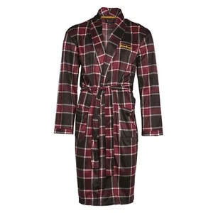 NUEVO SIN ETIQUETAS Bata con Capucha a Cuadros Roja y Negra Snoop Dogg Supply para Hombres Talla Pequeña - Imagen 1 de 2