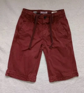 Pantaloncini chino da uomo rossi lavati Fat Face Cove cotone pesante taglia W 28 - Foto 1 di 12