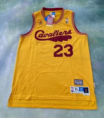 Adidas RARE NBA 1970/74 HWC Cleveland Cavaliers LeBron James #23 Jersey Size 52. - Image 1 of 4
