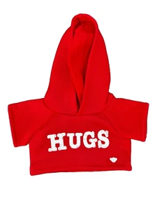 Build a Bear Clothing - Red Hugs Valentinstag Hoodie - NEU - Bild 1 von 2