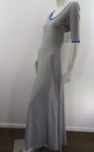 Neu mit Etikett Lularoe Kleid Ana Maxi grau Damengröße M - Bild 1 von 11