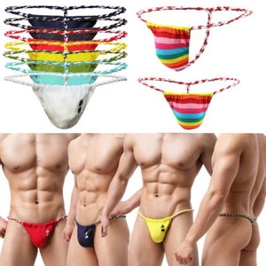 4PCS Men's G-string Gay Jockstrap Japanese Sumo T-back Thong Wrestling Underwear - Picture 1 of 20