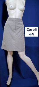 Caroll Taille 44 👕 Superbe jupe doublée grise coton élastane - Imagen 1 de 3