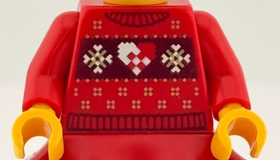 LEGO Minifigura Torso con Navidad Copos de Nieve Suéter NUEVO BAM 2025 Foto 1 de 2