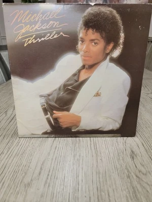 LP Michael Jackson Thriller Album Epic Vinyl  1st release Gatefold Pitman - Image 1 of 4