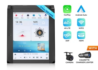 Radio estéreo para automóvil CarPlay GPS Audio para Ford F150 FDMX6S 8 núcleos 4+64 Android 12.1" Foto 1 de 4
