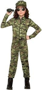 Disfraz Niño Ejército Niña Mediano - Imagen 1 de 1