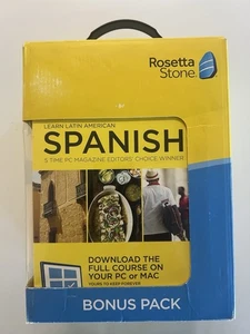 Rosetta Stone Spanish Bonus Pack With Grammar And Dictionary Books NEW & SEALED - Picture 1 of 4