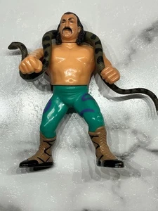 Vintage WWE WWF JAKE THE SNAKE Komplett Actionfigur Titan Sports Hasbro 1990 - Bild 1 von 12