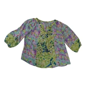 Blusa túnica Anthropologie Figueroa flor mujer boho campesina floral XL - Imagen 1 de 7