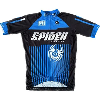 Camiseta deportiva de ciclismo Pactimo Poison Spider mediana con cremallera completa Foto 1 de 4