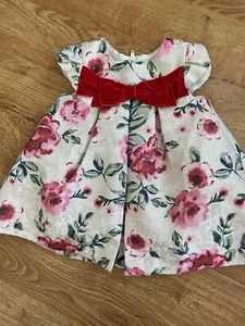 NWT Bonnie Baby Jacquard Metallic Floral Multi Dress 3-6 Months READ - Picture 1 of 10
