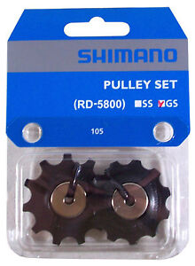 SHIMANO 105 RD-5800 GUIDE PULLEY SET GS 11 BIKE JOCKEY WHEEL TENSION GEAR SHIFT