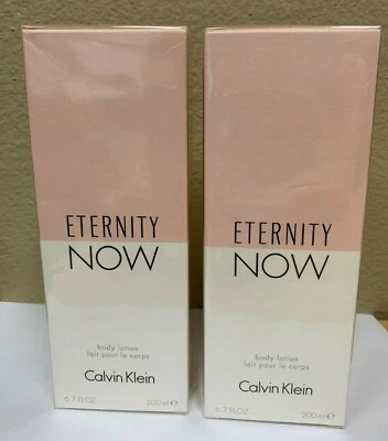 ДВА лосьона для тела Calvin Klein ETERNITY NOW, 6,7 унции, НОВАЯ запечатанная коробка. - Изображение 1 из 4