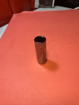 MATCO TOOLS - 11/16" Deep Socket, 3/8” Drive, 6 Point, Part# BD226A     NEW - Image 1 of 3