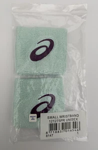 Asics Adults Unisex Small Wristbands Mint Green/Purple 121275PR - Picture 1 of 2
