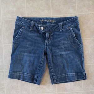 American Eagle Womens Stretch Blue Jean Shorts Size 2/2 - Picture 1 of 4