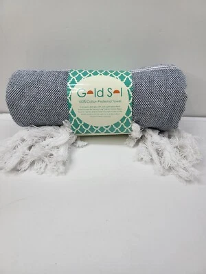 Toalla Turca Gold Sol 100% Algodón Pestemal 100% Algodón Gris Foto 1 de 2