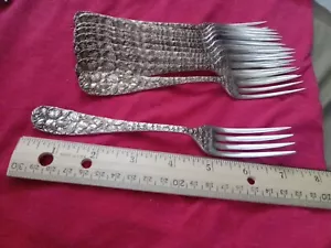 Schofield Plata Esterlina Baltimore Rosa Patrón-HORQUILLA DE ALMUERZO 7 1/8" - Imagen 1 de 4