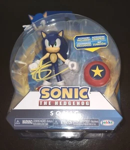 BEN SCHWARTZ 'SONIC EL ERIZO' ACTOR DE VOZ FIRMADO JAKKS JUGUETE * CERTIFICADO DE AUTENTICIDAD 3 * PRUEBA - Imagen 1 de 6