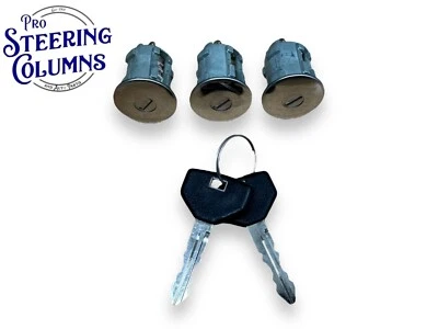 Juego de 3 cerraduras cromadas para cerradura de puerta Jeep Wrangler 01-17 nuevo 68001713AA Foto 1 de 4