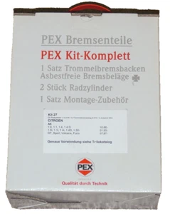 Pex Kit 27 Citroen AX 1.0 1.1 1.4 .5 Rear Brake Shoes Wheel Brake Cylinder - Picture 1 of 1