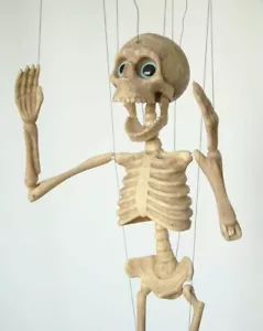 Marionette Skeleton - Handmade Original Puppet - Picture 1 of 9