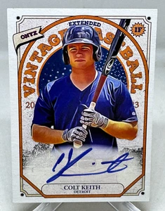 Colt Keith 2023 Onyx Vintage Extended #OACK Blue Signatures Detroit Tigers - Picture 1 of 4