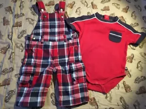 Tuta elicottero bambino Gymboree pantaloni body top 3-6 6-12 Game Day - Foto 1 di 3