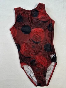 Leotardo de Gimnasia GK ELITE DEPORTIVO Lineal CIRCULAR Leo EE. UU. Rojo TANQUE Negro TALLA: AS - Imagen 1 de 5