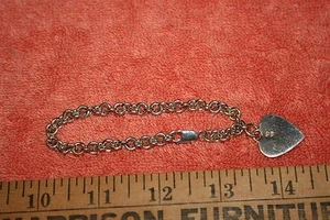 Vintage Marked MO 925 Sterling Bracelet 7 3/8 inches - Picture 1 of 1