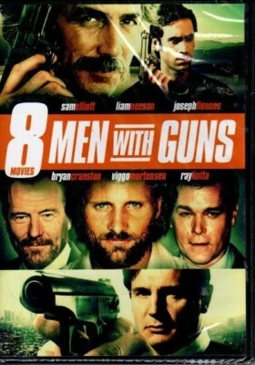 8  Movies: Men With Guns (2-disc DVD set, 13 hours) Ray Liotta, Liam Neeson + - Image 1 of 2