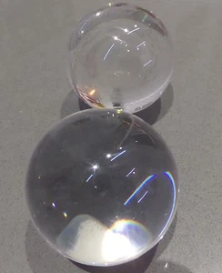 2 bolas de esferas de acrílico transparentes de 60 mm de esfera pulida transparente - Imagen 1 de 5