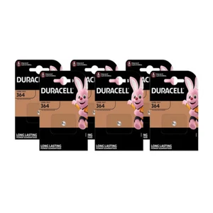 Duracell 364 1,5V Silberoxid-Knopfzelle 1er Blister - Menge wählbar - - Bild 1 von 16
