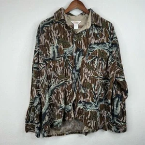 Cabela's Vintage Men's XL Camouflage Button-Up Shirt Long Sleeve Textured Camo - Picture 1 of 11