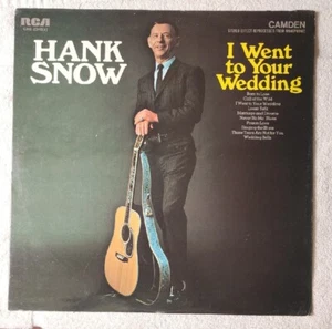Hank Snow – I Went To Your Wedding Vinyl, LP 1969 RCA Camden – CAS-2348(e) - Picture 1 of 6